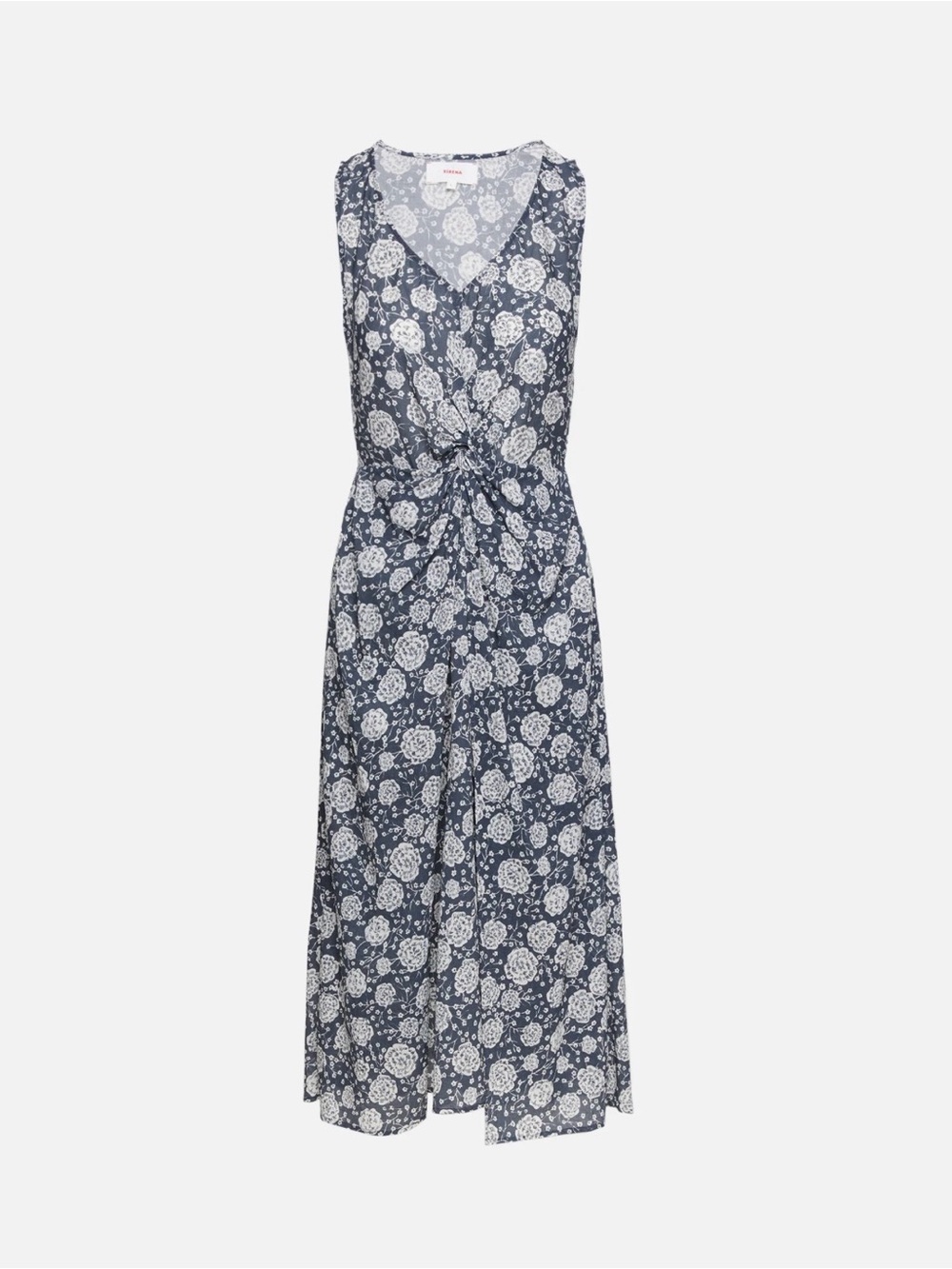 XiRENA Navy and White Floral Midi Dress